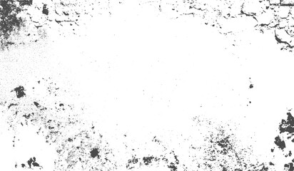 Fototapeta premium Grainy Grunge Concrete Wall Texture Featuring Cracks, Dust Overlay and Distressed Black Grain Effect for Rough Urban Background Use.