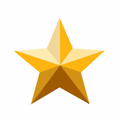 Obraz premium Graduation Star in Flat Vector Style for Academic Achievement