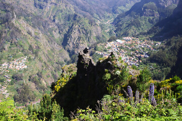 Madera osady wioski miasteczka położone na stokach i dolinach © KoLesfot