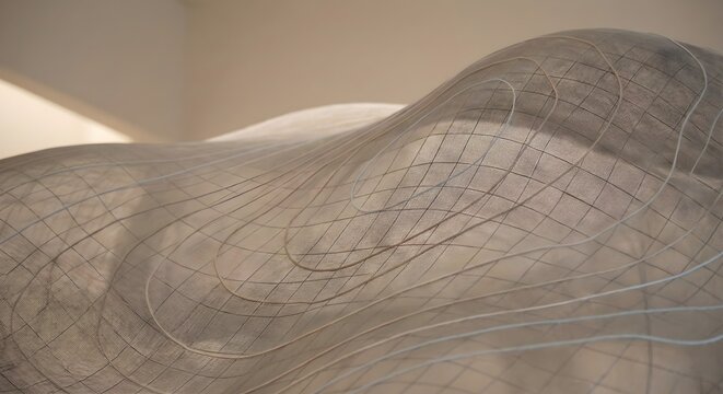 Abstract Red and Orange Dynamic Flowing Wave Lines on Black Background for Technology and Energy Concept