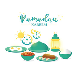 Ramadan element vector cartoon illustration. ramadan ornament doodle