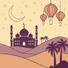 3d-cartoon-ramadan-mubarak-landscape--desert