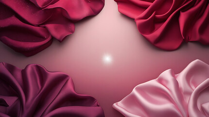 Radiant Silk Drapes Elegant Pink Luxury Background