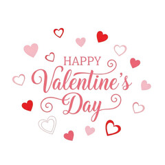 Happy valentine's day isolated on transparent background