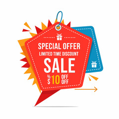 Flash Sale Promotion With Bold Colorful Banner Layout