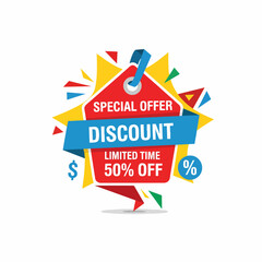 Retail Marketing Badge Featuring Limited Time Offer