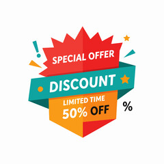 set of colorful labels