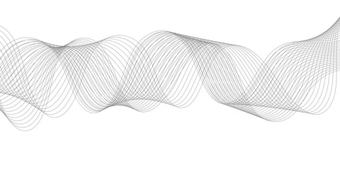 Fototapeta premium abstract concept and modern style Wave Line Design With Repeating Curves for Modern Digital Art and white Backgrounds.