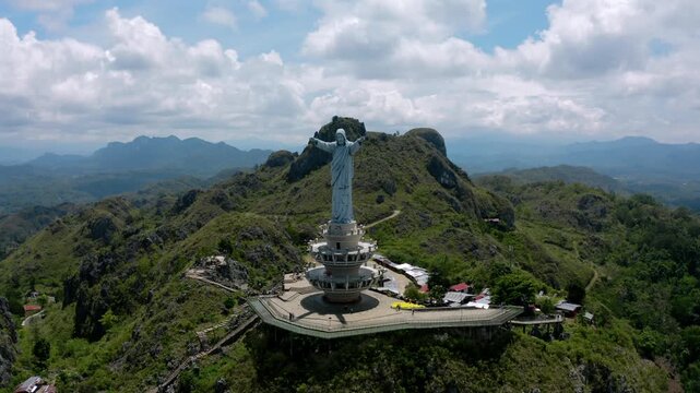 statue of Jesus located in Tana Toraja, Indonesia