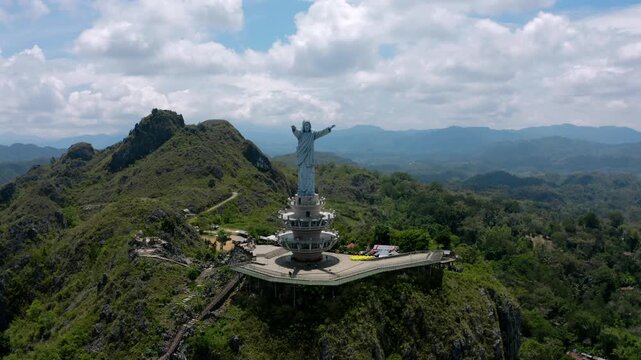 statue of Jesus located in Tana Toraja, Indonesia