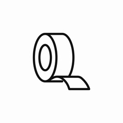 roll of tape icon sign vector