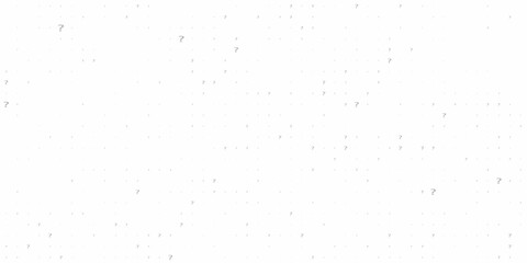 Question mark seamless pattern. Repeating interrogation patern. Hand drawn black simple icon on white sample background. Repeated modern wallpaper for design prints. Repeat swatch.