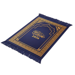 Prayer Mat with Islamic Design and Date.