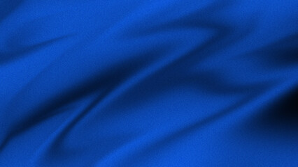 Obraz premium A grainy vibrant flowing blue fabric with soft folds and subtle shading