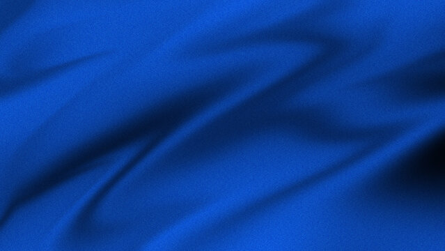 A grainy vibrant flowing blue fabric with soft folds and subtle shading