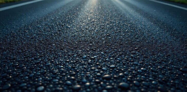 Dark grey asphalt, smooth texture, road surface, grey, highway