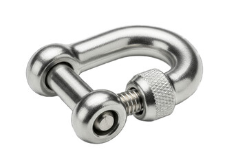 Durable stainless steel shackle with threaded pin for secure fastening