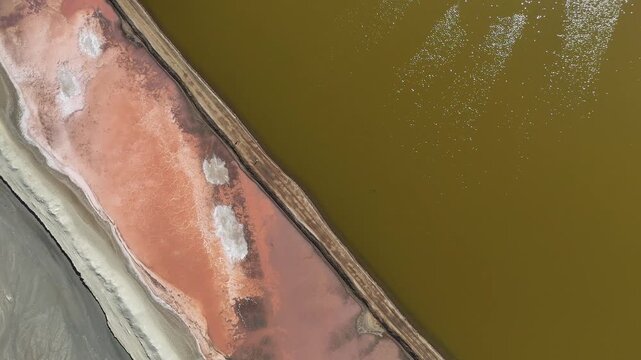 Salt Lake in Paracas Desert