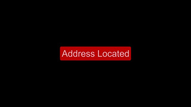 A modern address located icon geolocation identification and digital safety concepts for GPS technology on black background. The design symbolizes  address detection, and smart technology.