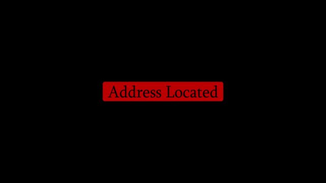 A modern address finder located icon identification and digital safety concepts for GPS technology on black background. The design symbolizes place marking, address detection, and smart technology.