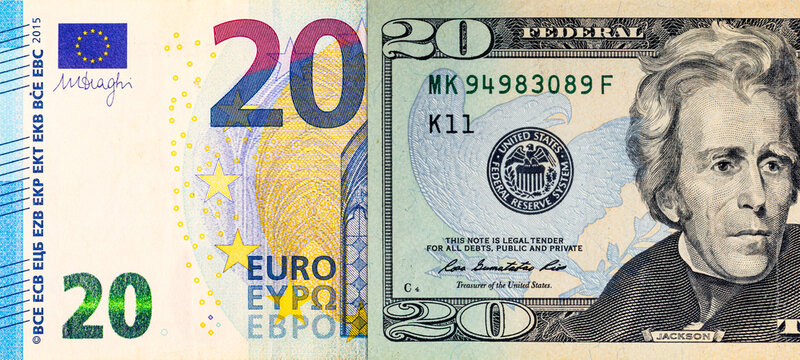 20 dollars of the United States of America and 20 euros of the European Union.