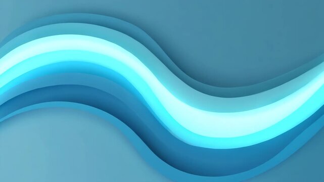 Abstract blue wave design with layered curved lines  modern graphic element