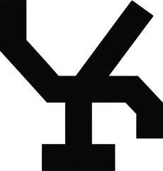 Obraz premium Minimalist representation of a vector file symbol or digital graphic asset identifier