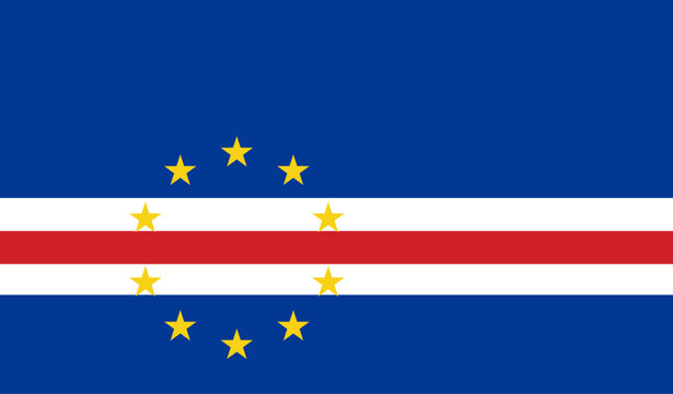 flag of Cape Verde icon vector illustration 