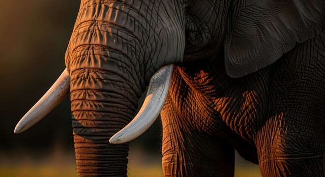 Celebrating world wildlife day with majestic elephant portrait