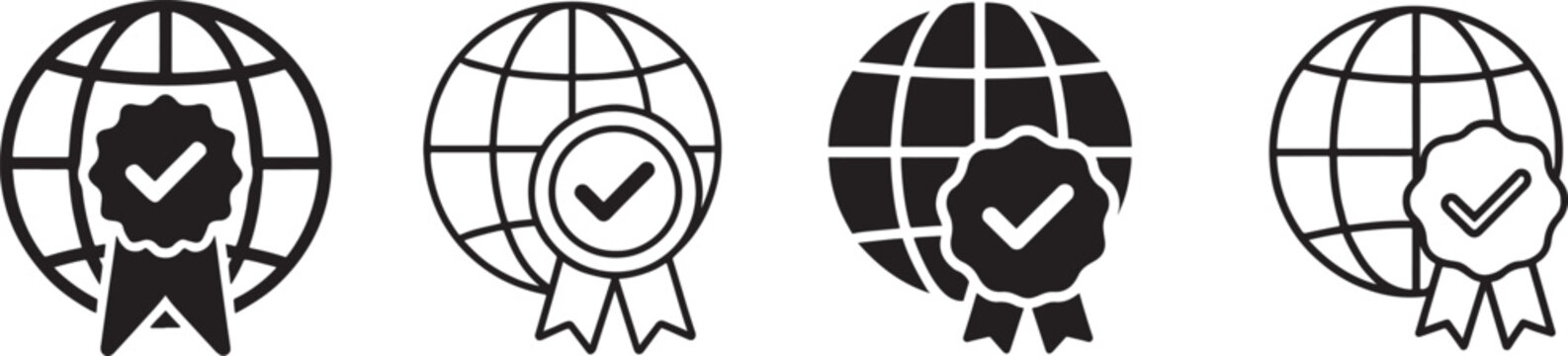ISO icon set in vector EPS for standards, certification, quality systems, compliance, audit, and management