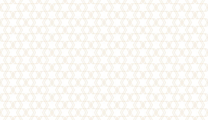 Linear geometric seamless pattern. Abstract Art deco line structure texture. Stars and hexagons luxury lattice banner.
