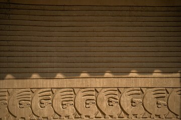 Chanchan ciudad de adobe más grande de América y antigua, capital del reino Chimú precolombina de adobe, construida en la costa norte del Perú 