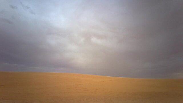 Travel adventure - Driving to Ong Jmal - The camel's neck, desert and site of Star Wars and The English Patient films, near Nefta, Tunisia, North Africa, Africa - 8th of October 2024