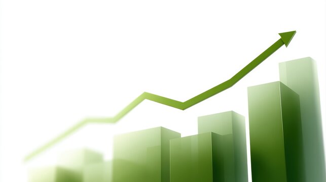 transparent investment finance growth chart, rising stock market graph, profit and performance indicators, png overlay