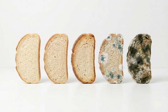 Bread Mold Growth Stages Over Time