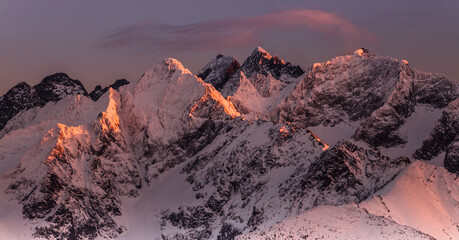 zachód nad Tatrami © Stanisaw