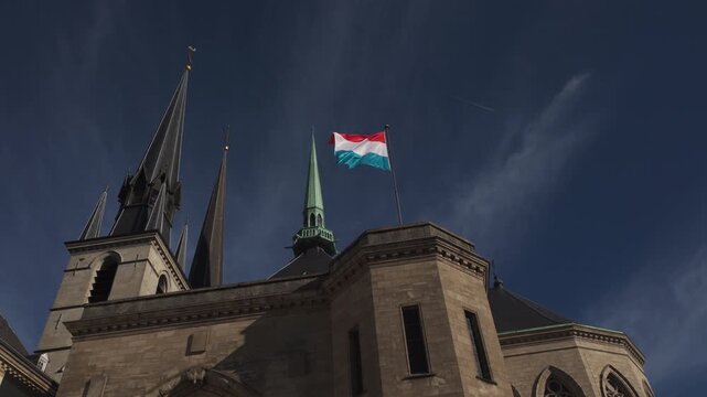 Notre-Dame Cathedral, Luxembourg is the Roman Catholic Cathedral. Grand Duchy of Luxembourg. It was originally a Jesuit church, and its cornerstone was laid in 1613. 