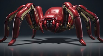 Fototapeta premium Iron Man Tarantula ,generative AI