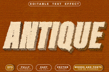 Antique Vintage Classic Vector Fully Editable Smart Object Text Effect