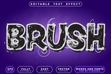  Brush Paint Stroke Vector Fully Editable Smart Object Text Effect