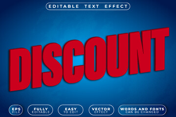  Discount Sale Offer Marketing Vector Fully Editable Smart Object Text Effect