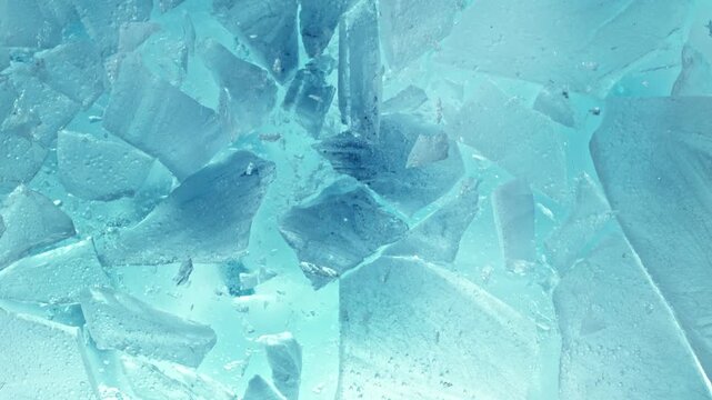 Super Slow Motion Shot of Ice Breaking at 1000 fps.