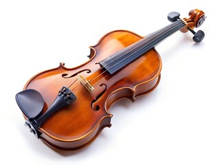 Obraz premium A beautiful violin on a white background