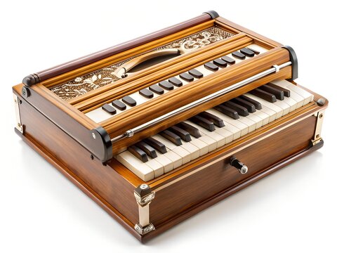 Traditional indian harmonium instrument