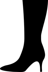 Women shoes icon featuring heels boots sandals flats pumps silhouettes in flat style, female fashion footwear outline illustration for store web branding