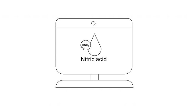 Nitric Acid on Screen - Safety and Chemical Information.