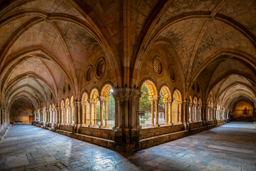 Obraz premium Cloister of the cathedral of Tarragona, Catalonia, Spain, a UNESCO World Heritage city