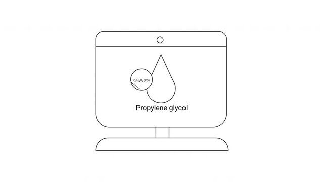 Propylene Glycol Monitor Display - Chemical Analysis and Monitoring.