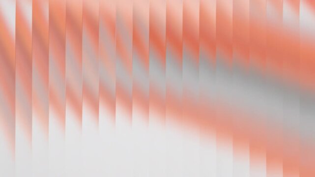 Abstract vertical blinds with coral and gray gradient background 4k videos