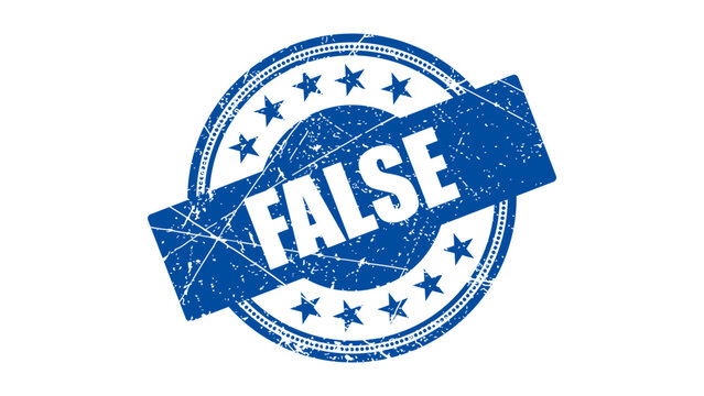 False stamp with grunge texture